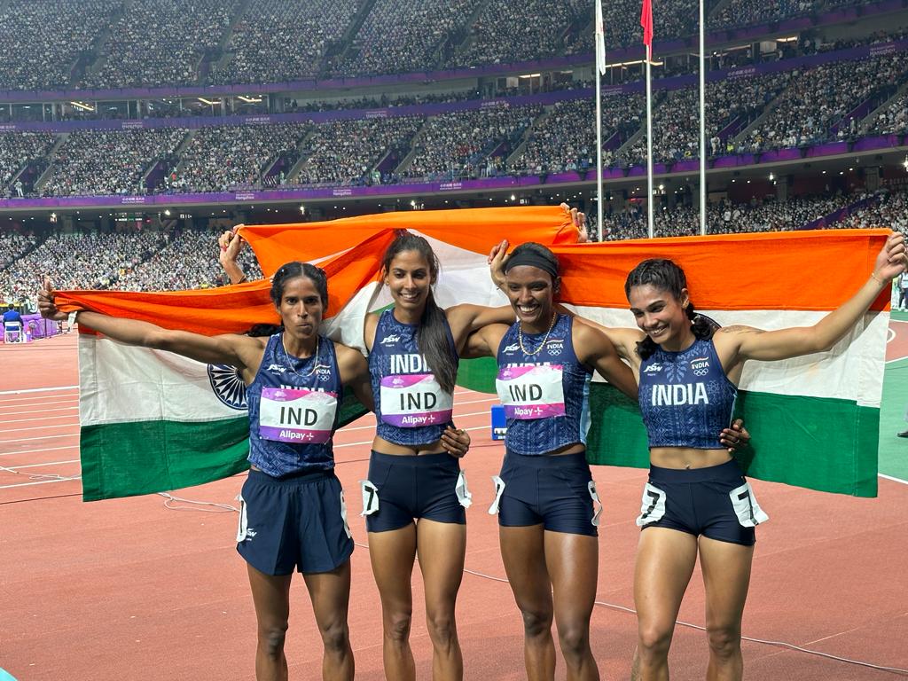 Asian Games Vithya, Aishwarya, Prachi & Subha win Silver in Women’s