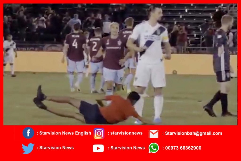Bahraini Boys Attempt To Invade Field For Selfie With Zlatan Ibrahimovic
