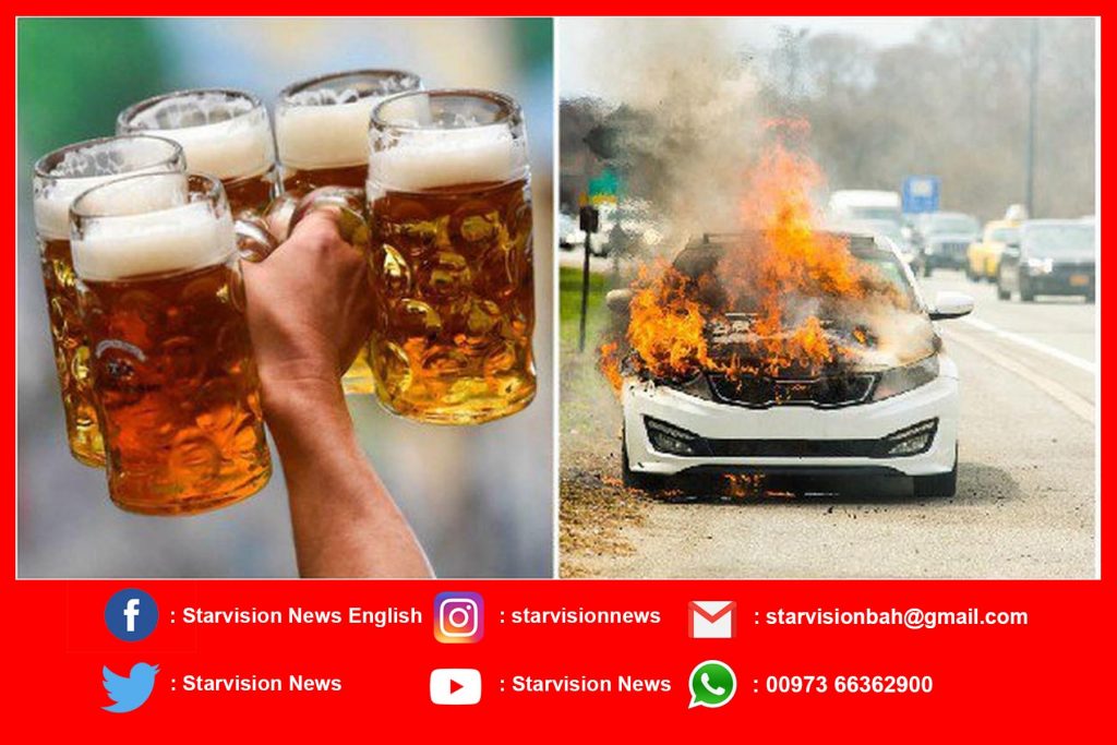 Man in Germany pours beer on car engine to put out fire