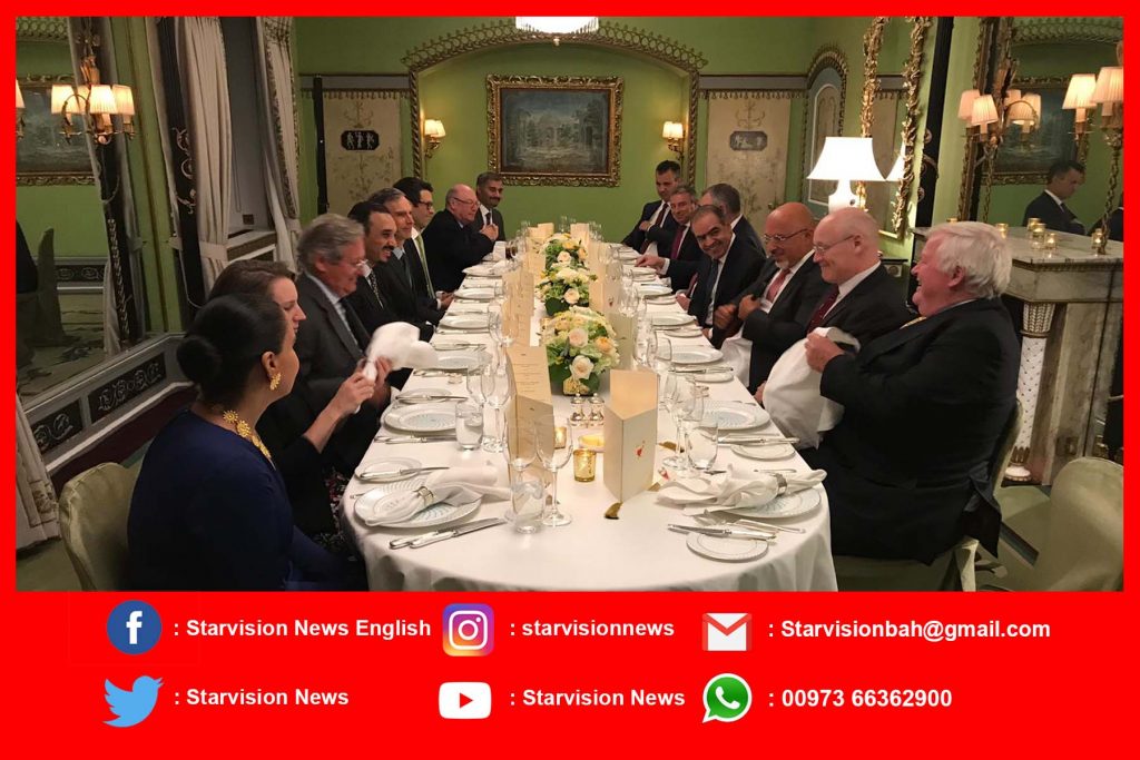 Bahraini Ambassador to UK hosts dinner banquet for Saudi, UAE ambassadors