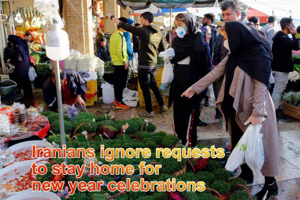 Iranians ignore requests to stay home for new year celebrations