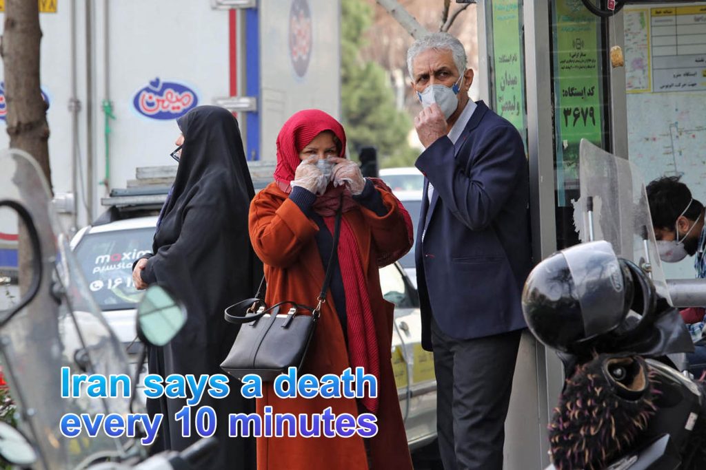 Iran says a death in every 10 minutes