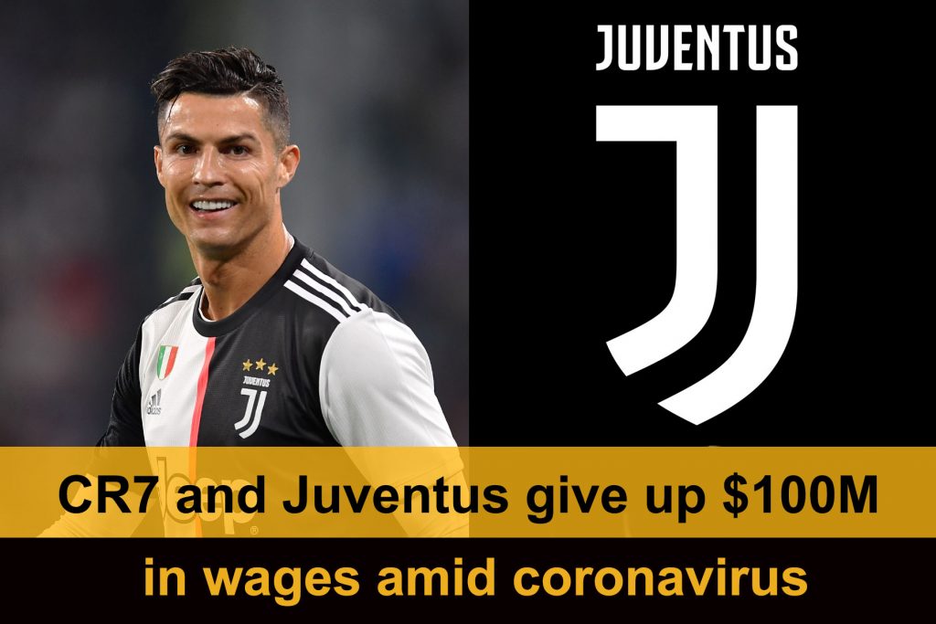 Cristiano Ronaldo and Juventus squad give up $100 Millions in wages amid coronavirus