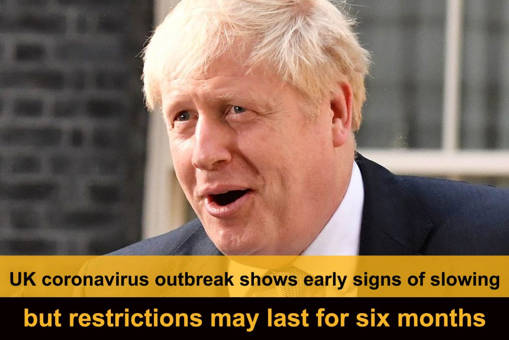 UK coronavirus outbreak shows early signs of slowing, but restrictions may last for six months