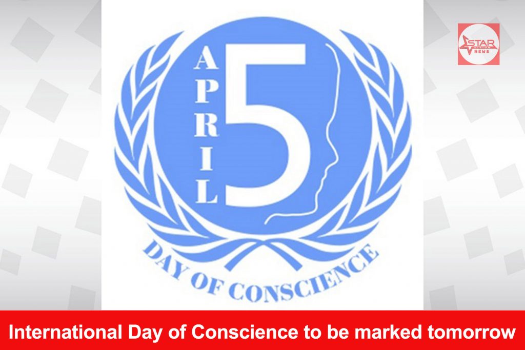 International Day of Conscience to be marked tomorrow
