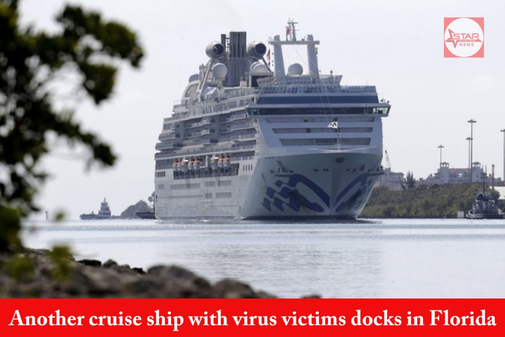 Another cruise ship with virus victims docks in Florida