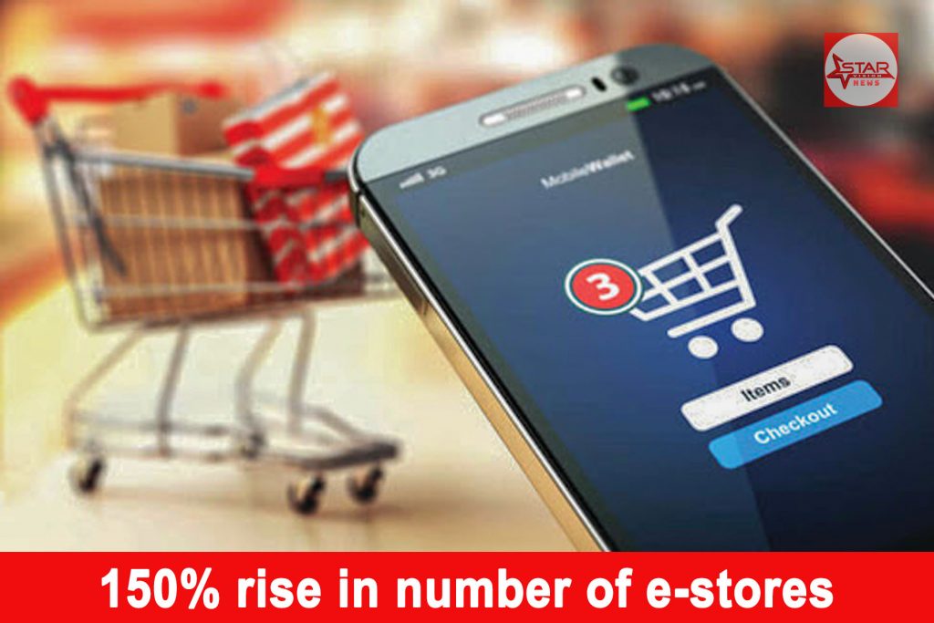 150% rise in number of online stores