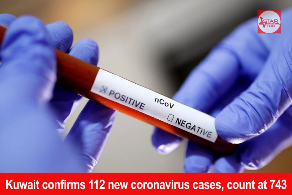 Kuwait confirms 112 new coronavirus cases, count at 743