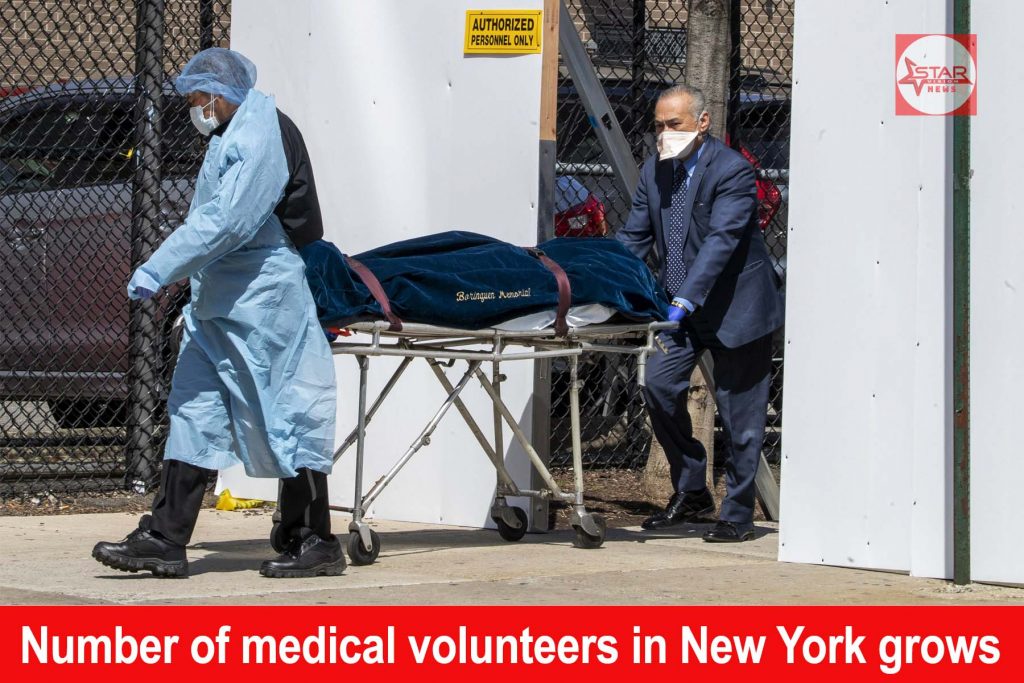 Number of medical volunteers in New York grows