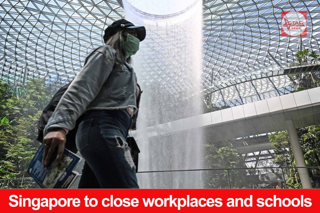 Singapore closing workplaces, schools as coronavirus cases rises