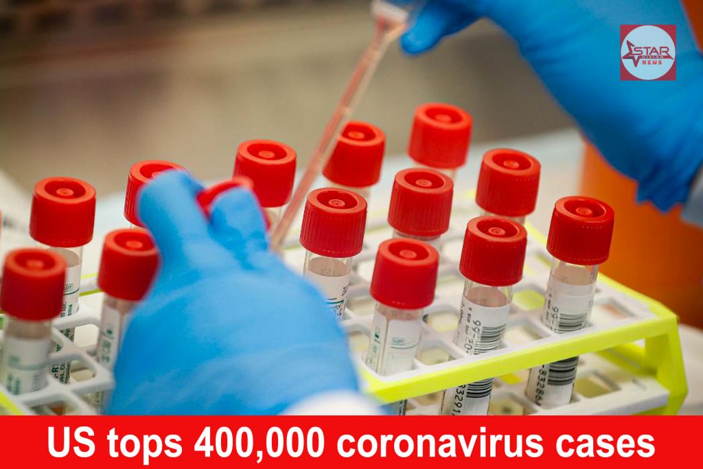 US tops 400,000 coronavirus cases