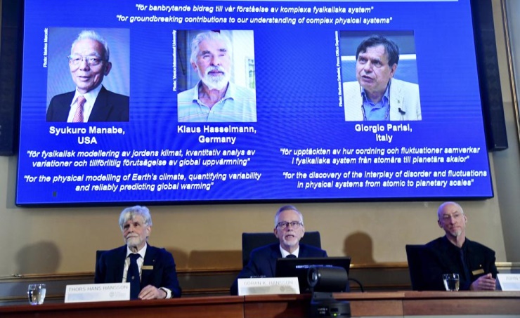 Nobel physics prize goes to 3 for climate discoveries