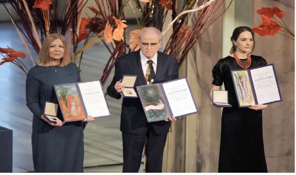 Nobel Peace Prize winners blast Putin’s invasion of Ukraine