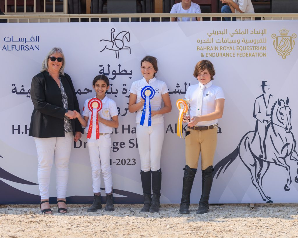 Held Under the Patronage of HH Shaikha Noora bint Hamad Al KhalifaAl Alawi and Al Salehi Crowns Winners of Noora bint Hamad Dressage Championship