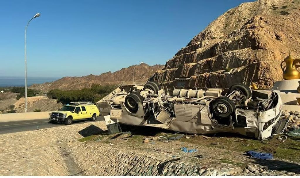 Four killed after bus carrying holidaymakers crashes in Oman