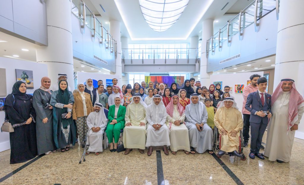 Held in the Presence of Several Officials and Amid Wide Participation Saleh bin Hindi sponsors the Exhibition of People of Determination entitled “Creative Determination”