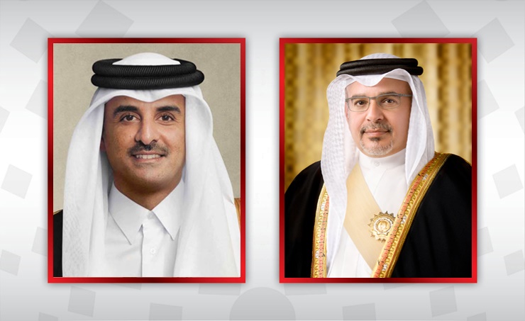 HRH the Crown Prince and Prime Minister congratulates the Amir of the State of Qatar