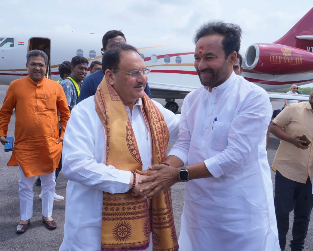 Nadda presiding key BJP meet in Hyderabad nadda-presiding-key-bjp-meet-in-hyderabad