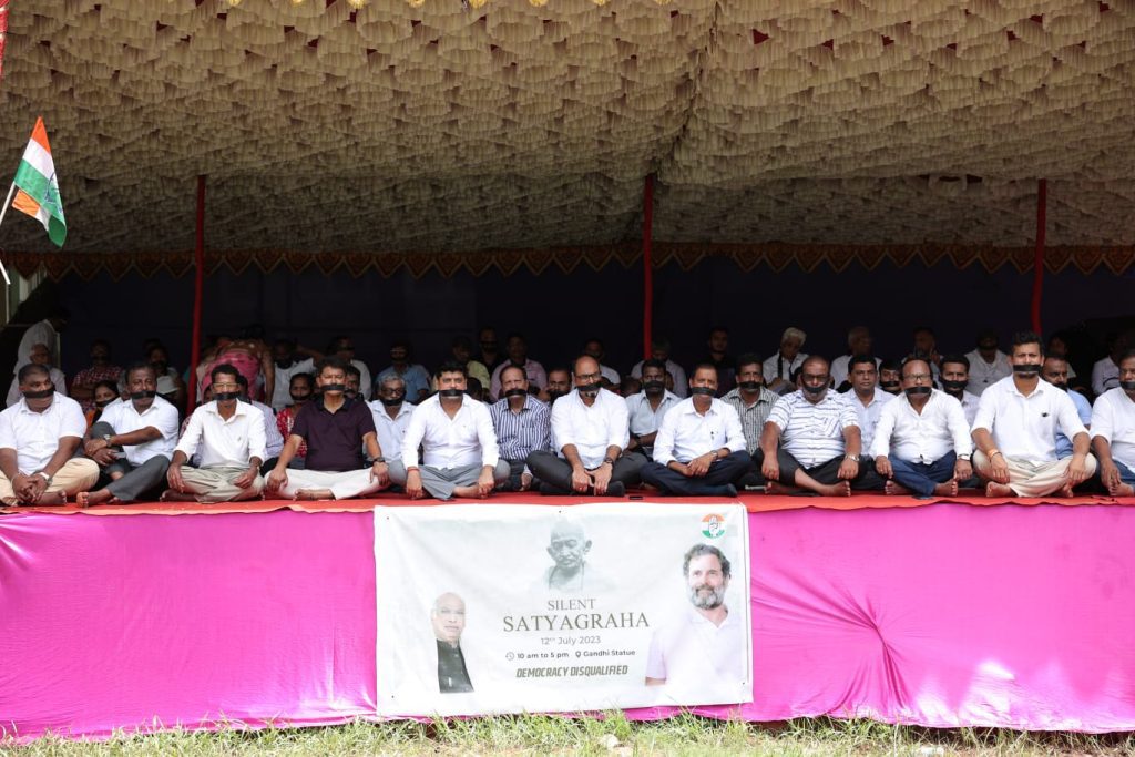 goa-congress-observes-‘maun-satyagraha’-in-support-of-rahul-gandhi