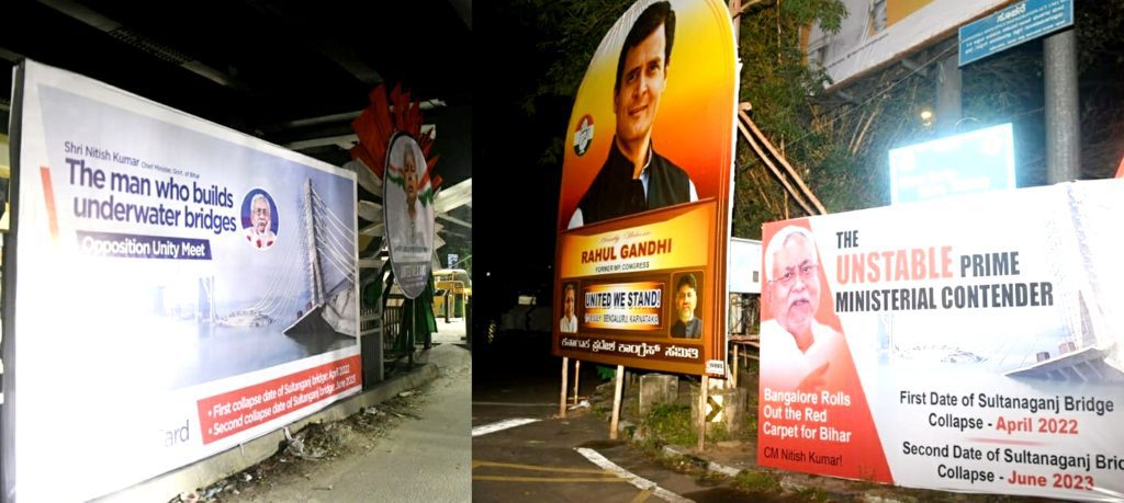 Oppn meet: Posters targetting Nitish Kumar spring up in B’luru oppn-meet:-posters-targetting-nitish-kumar-spring-up-in-b’luru