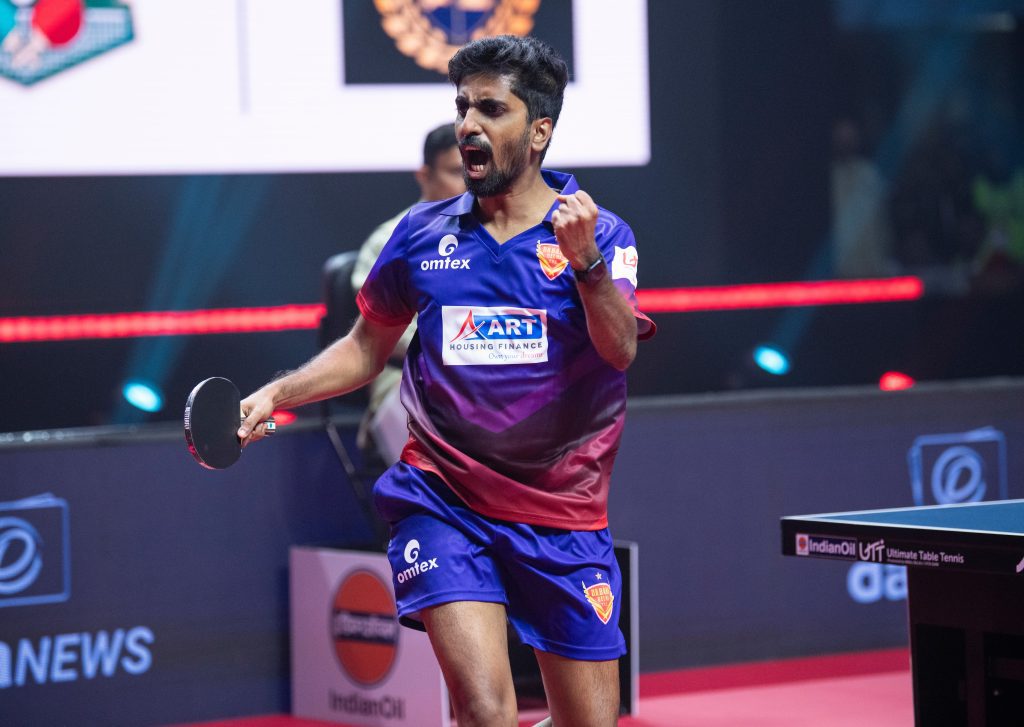 UTT: Sathiyan stars in Dabang Delhi TTC’s first win in season 4 utt:-sathiyan-stars-in-dabang-delhi-ttc’s-first-win-in-season-4