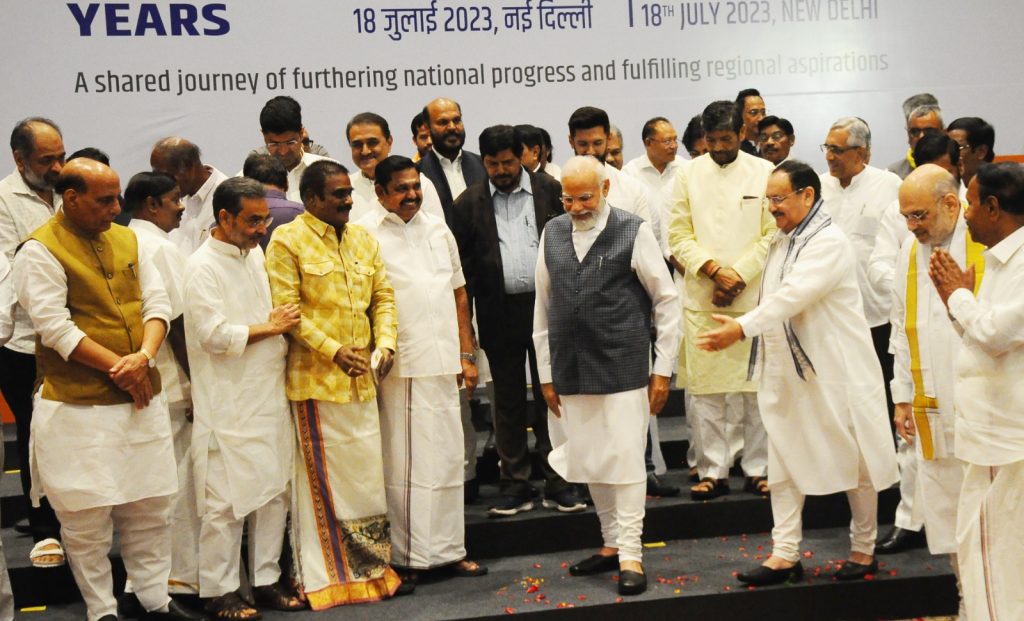 NDA allies adopt resolution to contest 2024 LS polls under PM Modi’s leadership nda-allies-adopt-resolution-to-contest-2024-ls-polls-under-pm-modi’s-leadership