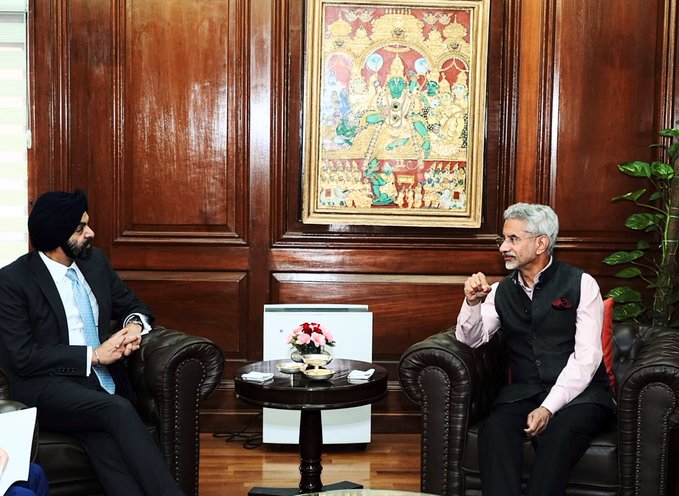 World Bank chief Ajay Banga meets Jaishankar, discusses ways to strengthen regional connectivity world-bank-chief-ajay-banga-meets-jaishankar,-discusses-ways-to-strengthen-regional-connectivity