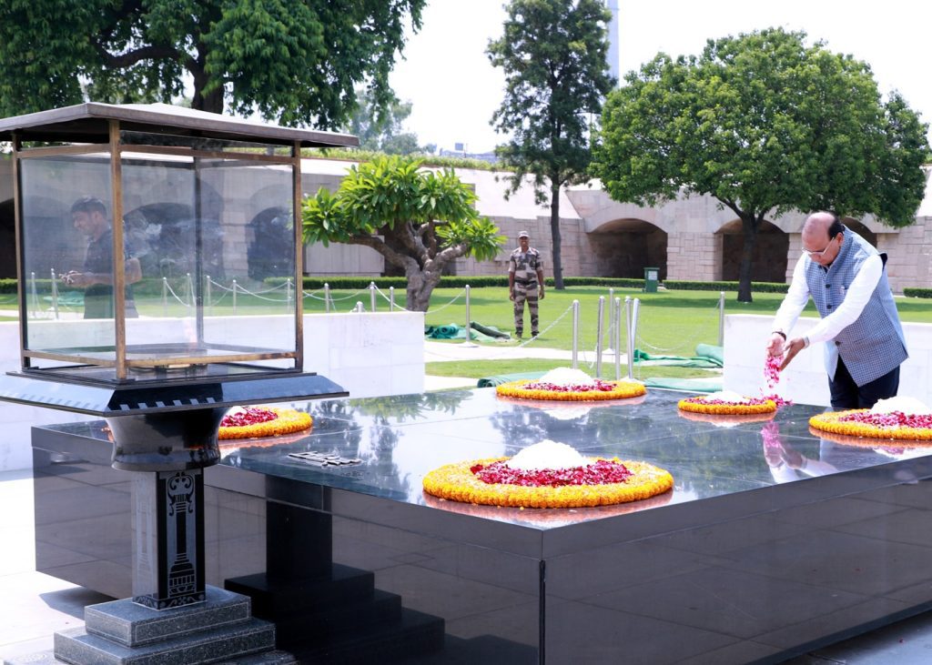 iconic-rajghat-samadhi-of-bapu-restored-after-yamuna-floods,-says-lg-saxena