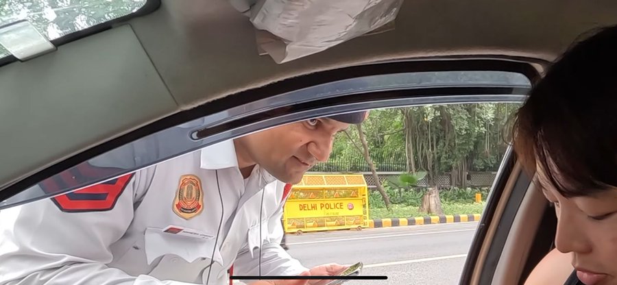 2 Delhi traffic cops suspended after Korean YouTuber uploads video of them extorting Rs 5K 2-delhi-traffic-cops-suspended-after-korean-youtuber-uploads-video-of-them-extorting-rs-5k