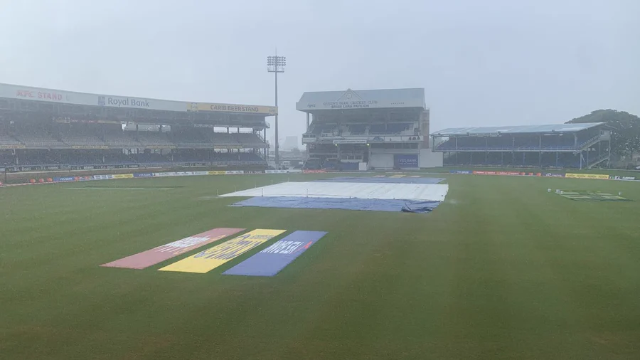 WI v IND: Start of day five’s play delayed due to heavy rain at Queen’s Park Oval wi-v-ind:-start-of-day-five’s-play-delayed-due-to-heavy-rain-at-queen’s-park-oval