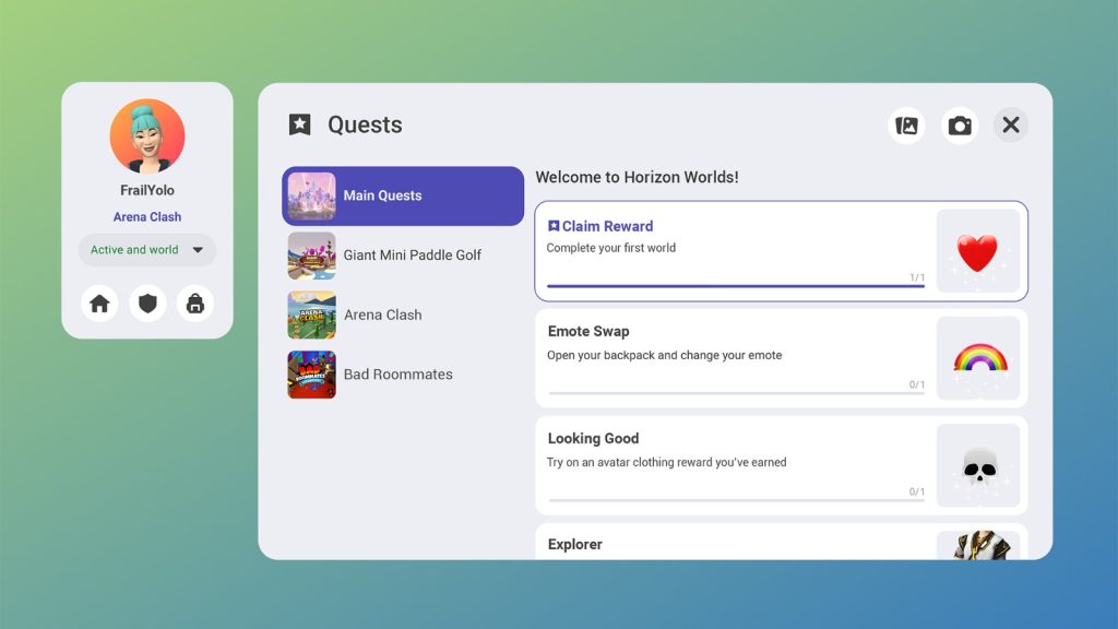meta-rolling-out-quests-&-rewards-to-all-horizon-worlds-users