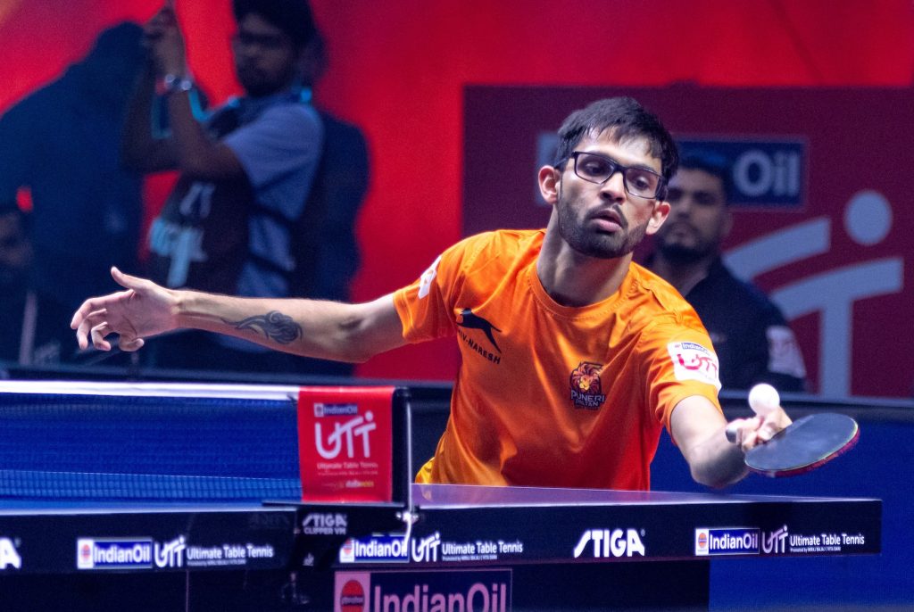 utt:-manush-shocks-world-no.-17-quadri;-puneri-paltan-table-tennis-qualify-for-semis