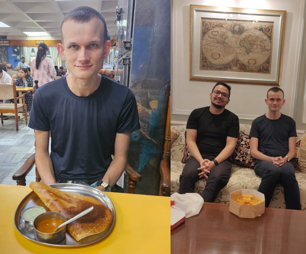 ethereum-founder-relishes-‘ghevar’,-‘masala-dosa’-in-india