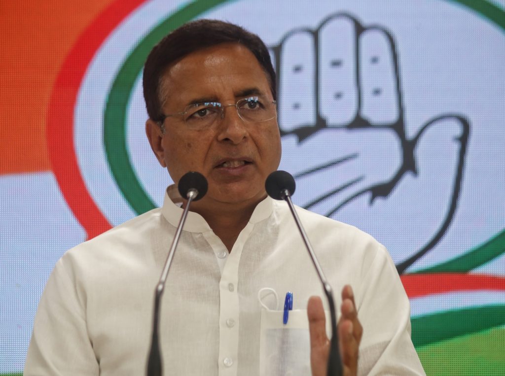 congress-names-surjewala-as-senior-observer-for-mp,-mistry-for-rajasthan