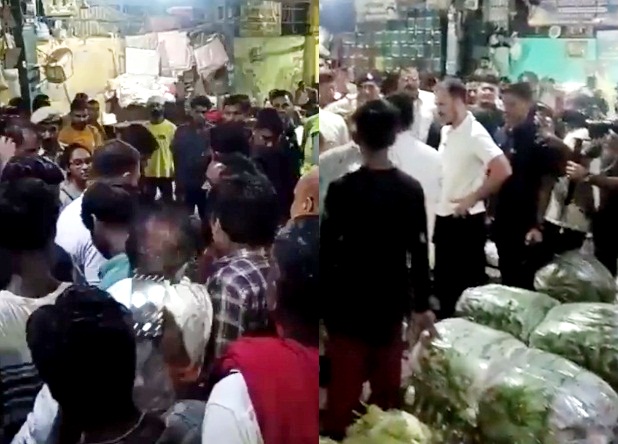 Rahul visits Azadpur Mandi in Delhi amid soaring prices of vegetables rahul-visits-azadpur-mandi-in-delhi-amid-soaring-prices-of-vegetables
