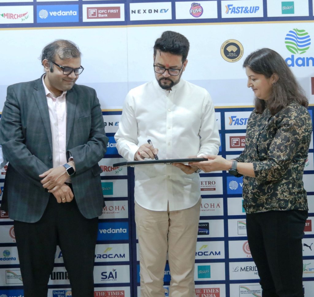 anurag-thakur-becomes-first-person-to-register-for-delhi-half-marathon-2023