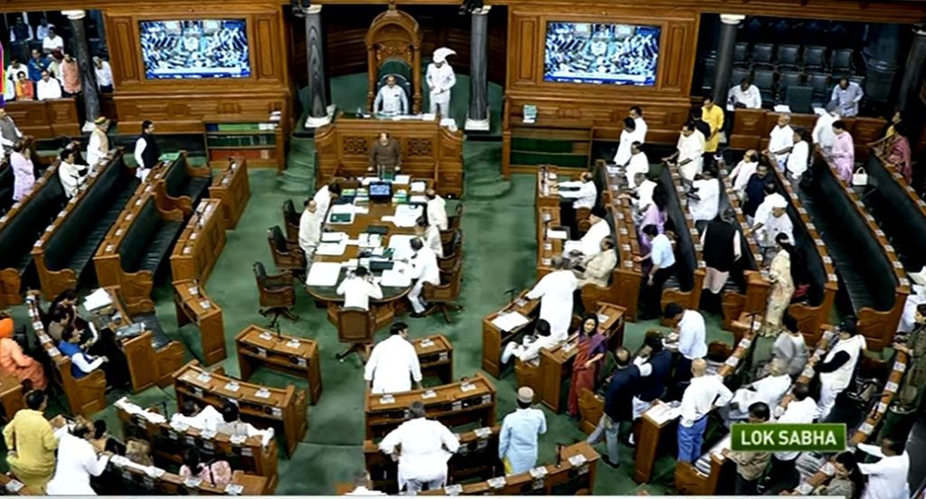 LS adjourned till 12 pm, Minister says Oppn cannot protest on ‘whims and fancies’ ls-adjourned-till-12-pm,-minister-says-oppn-cannot-protest-on-‘whims-and-fancies’