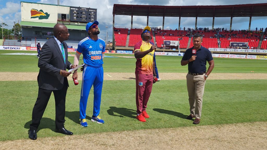WI v IND: India win toss, elect to bat first in second T20I; Bishnoi in for Kuldeep wi-v-ind:-india-win-toss,-elect-to-bat-first-in-second-t20i;-bishnoi-in-for-kuldeep