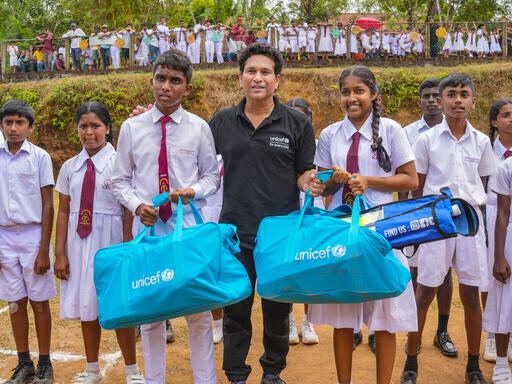 Teaming up with Unicef, Sachin bats for nutrition of Sri Lankan kids teaming-up-with-unicef,-sachin-bats-for-nutrition-of-sri-lankan-kids