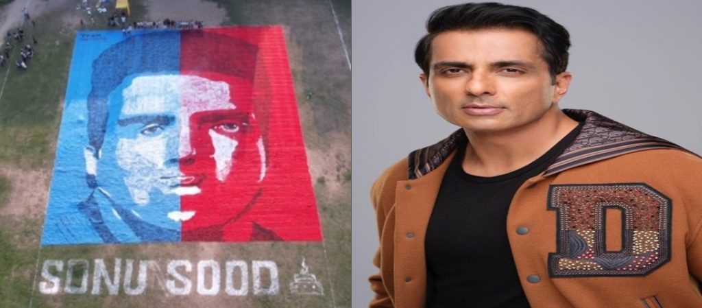 Sonu Sood gets huge pop art tribute spanning 1.17 lakh sq ft in Punjab sonu-sood-gets-huge-pop-art-tribute-spanning-1.17-lakh-sq-ft-in-punjab