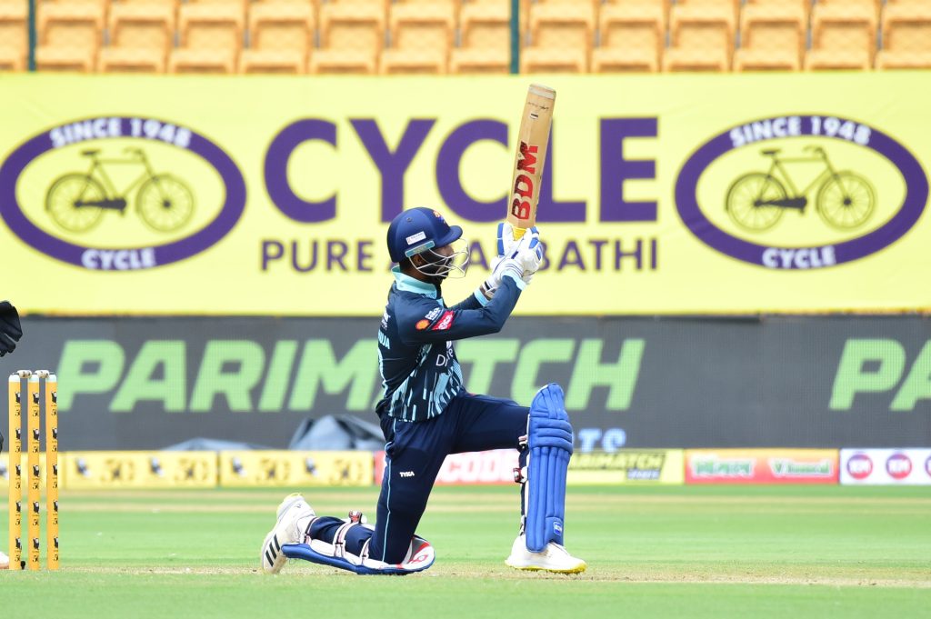 Maharaja Trophy KSCA T20: Holders Gulbarga Mystics register easy six-wicket win against Bengaluru Blasters maharaja-trophy-ksca-t20:-holders-gulbarga-mystics-register-easy-six-wicket-win-against-bengaluru-blasters