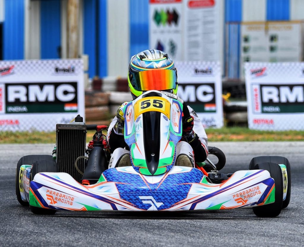 national-karting:-ishaan-madesh-begins-campaign-in-style;-peregrine-racing-dominates
