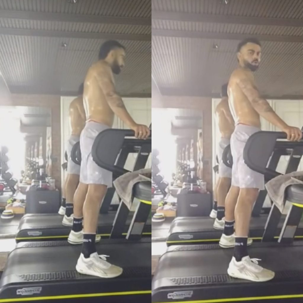 ‘chutti-hai-fir-bhi.’:-virat-kohli-sweats-it-out-on-a-treadmill-on-independence-day