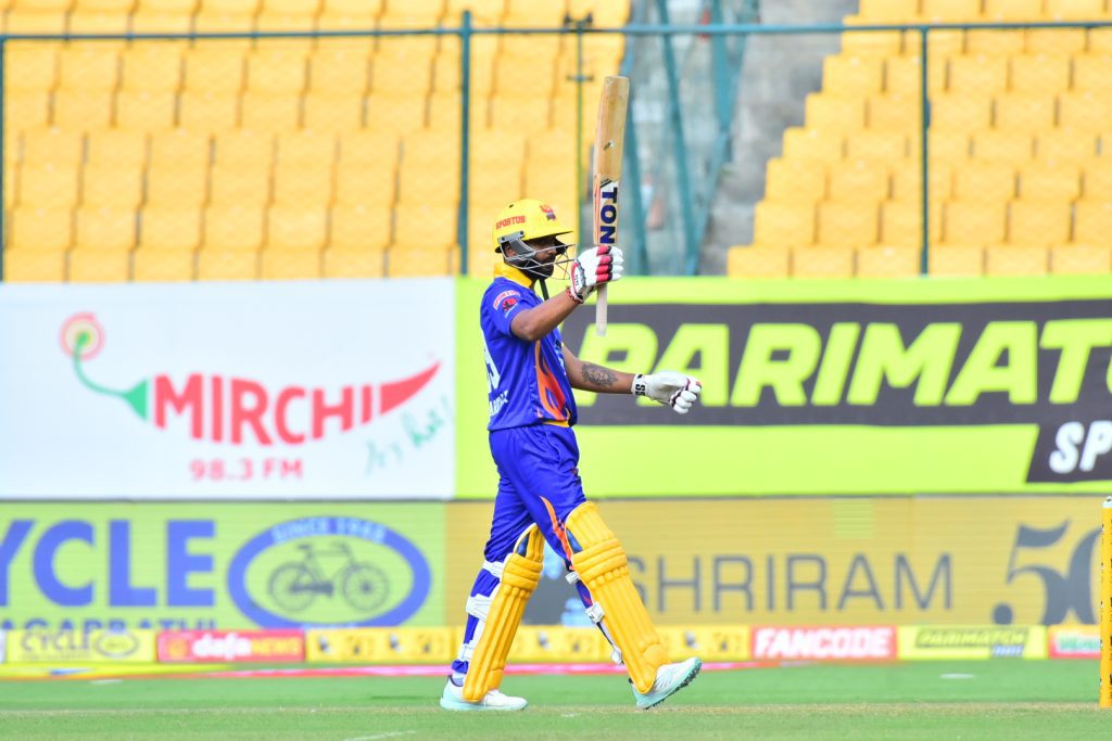 maharaja-trophy-ksca-t20:-sharath’s-ton-helps-mangaluru-dragons-to-beat-mysuru-warriors