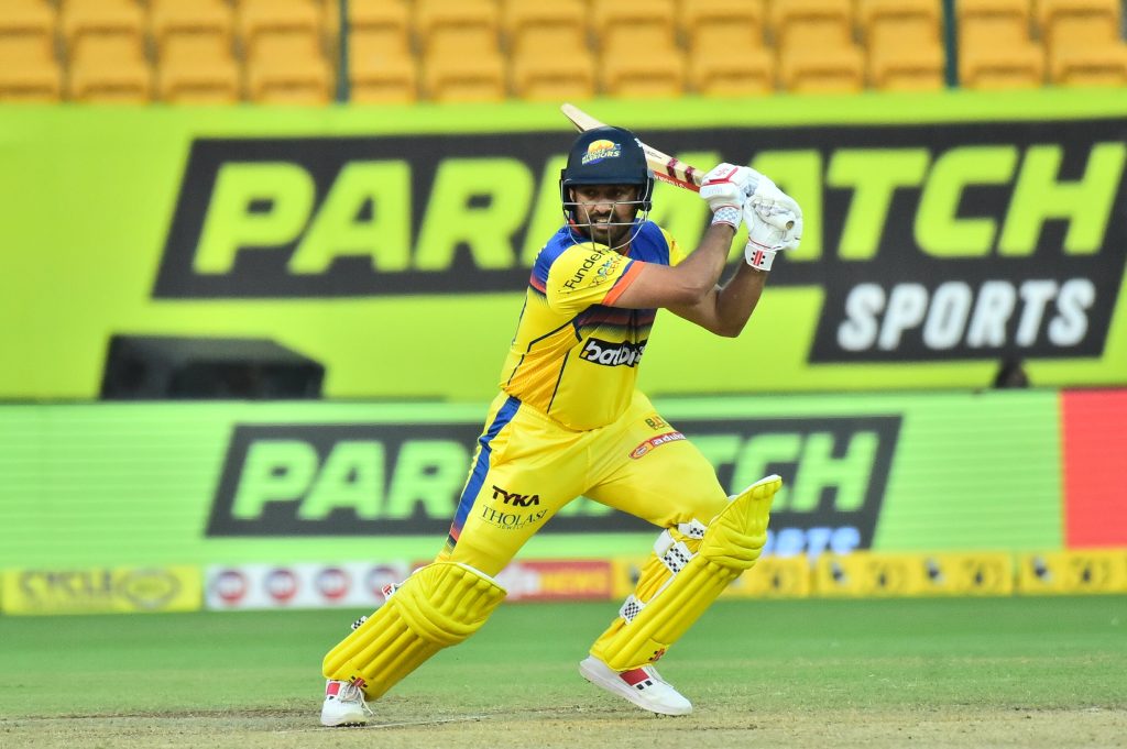 maharaja-trophy-ksca-t20:-mysuru-warriors-beat-gulbarga-mystics-for-first-victory-of-the-campaign