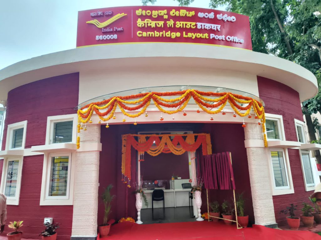 india’s-first-3d-printed-post-office-inaugurated-in-b’luru