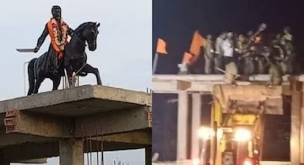 removal-of-shivaji-statue-in-bagalkot:-bjp,-hindu-organiations-observe-bandh