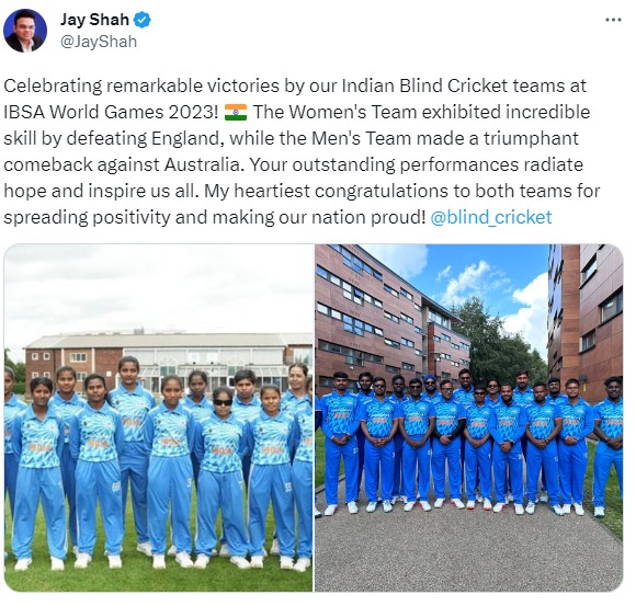 ‘outstanding-performances-radiate-hope-and-inspire-us-all:-jay-shah-congratulates-indian-blind-cricket-teams