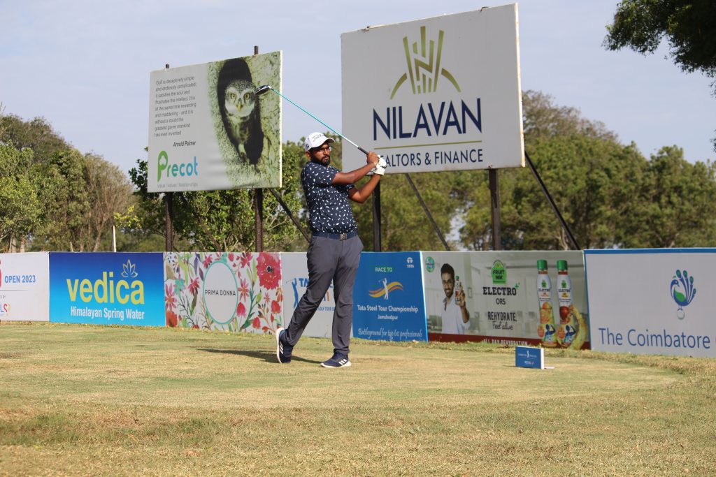 coimbatore-open-golf:-manish-thakran’s-66-propels-him-into-joint-lead-with-two-others-at-halfway-stage
