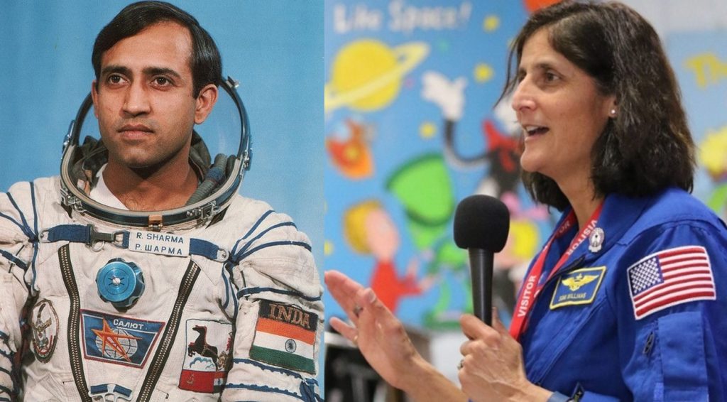 astronauts-rakesh-sharma,-sunita-williams-laud-chandrayaan-3-mission,-isro
